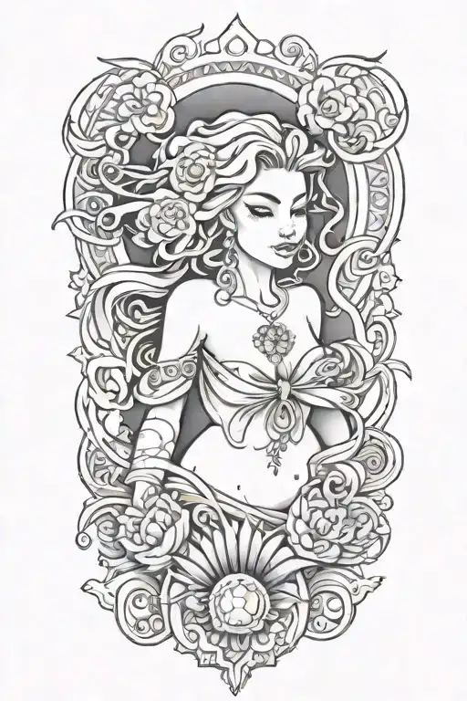 Rising Woman Tattoo Design Inspired