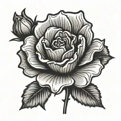 Prince Love Symbol As The Stem Of A Carnation