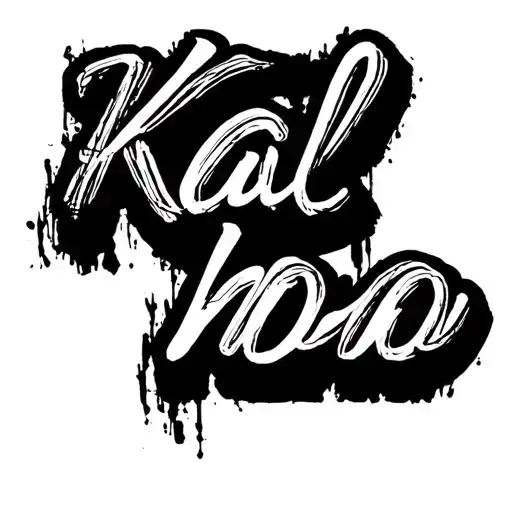 Kal Ho Na Ho Written In Thine Cursive With Straight Line On Top To Give Hindi Effect