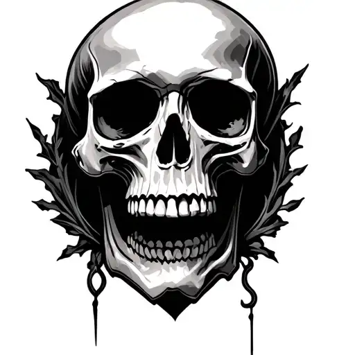 Skull Tribute Tattoo Design Inspired