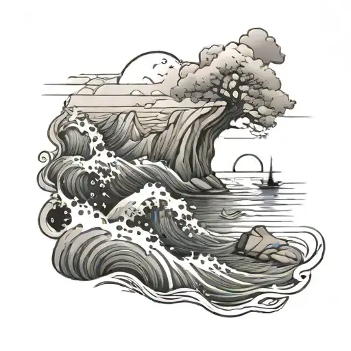 Peace And Calm Ocean Waters