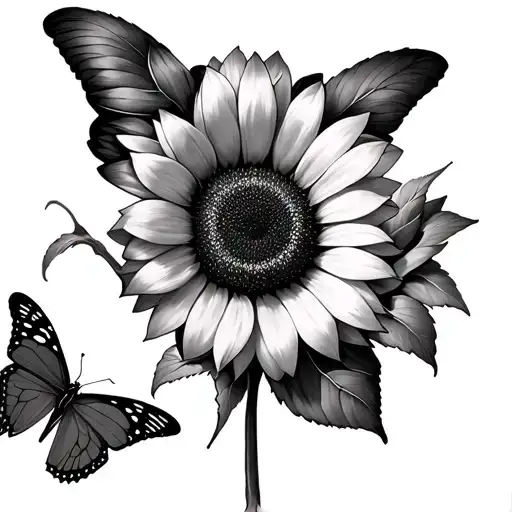 Sunflower Butterflies