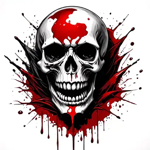 Bloody Vampire Skull