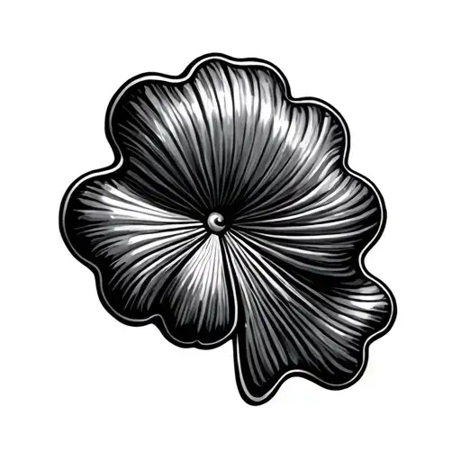 A Seashell In Thw Shape Of A Shamrock