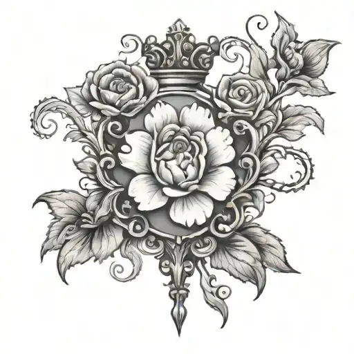 Prince Love Symbol Surrounded By Carnation