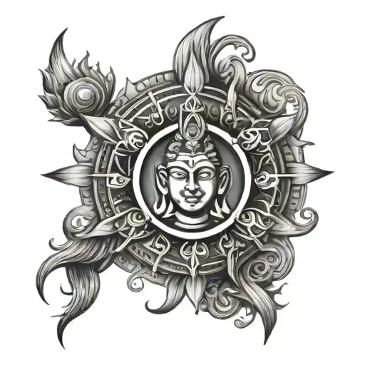 Indian Shiva Mantra Written In Sanskrit