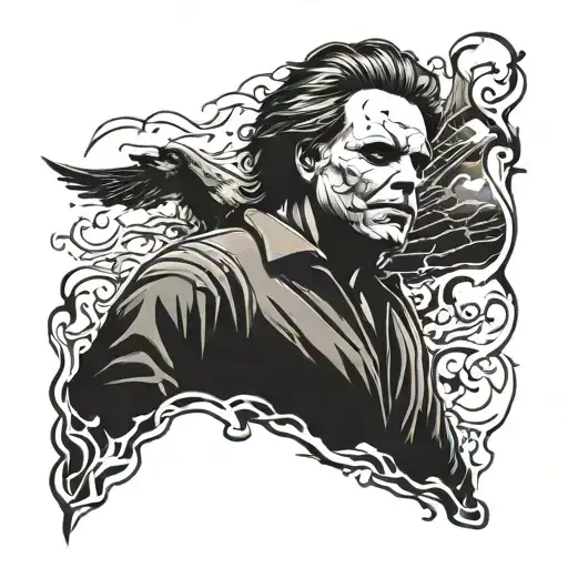 Micheal Myers Dark Background