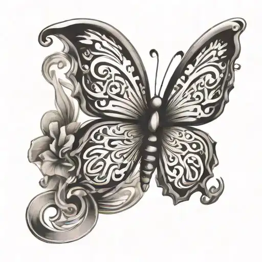 Butterly With The Word Lian