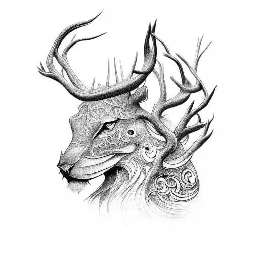 A Collection Of Intricate Animal Silhouettes Forming A Forest Scene