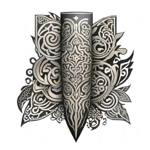 Korean Tribal Patterns Calf Sleeve