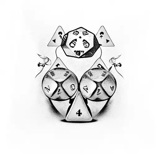 Forearm Sleeve With Dice And Cards