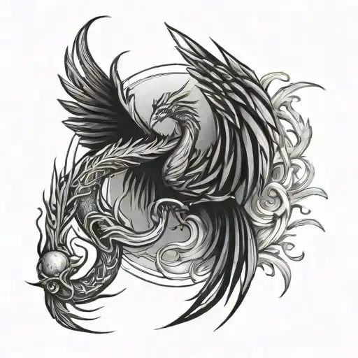Phoenix And Scorpio Fine Line