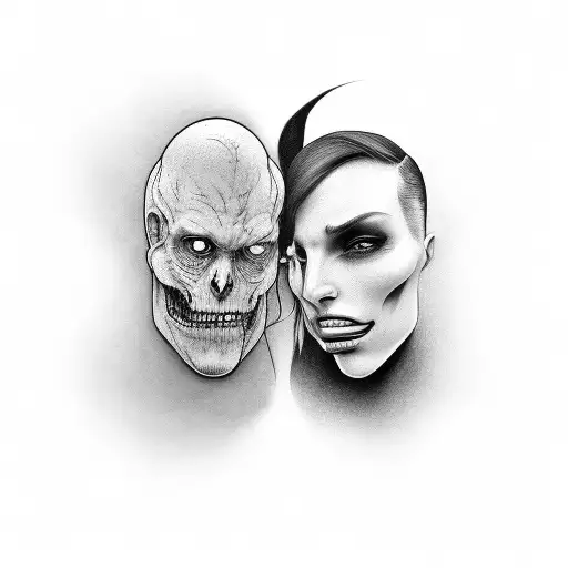 Two Faces Show Anxiety