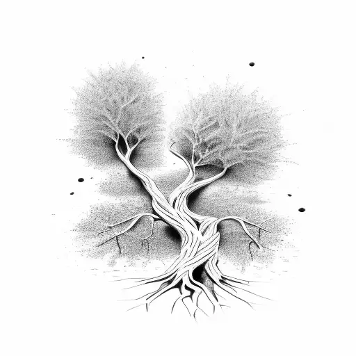 A Tree With Roots Forming The Word 'Sobriety' And Branches With Positive Affirmations