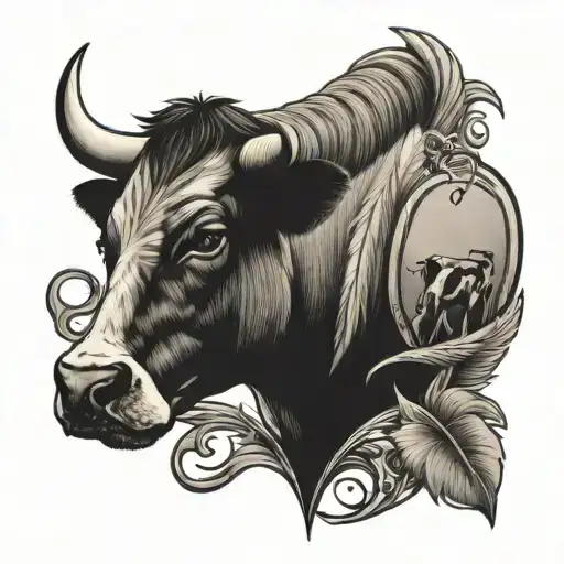 A Feather Honeysuckles And A Cow Tag With A Western Theme