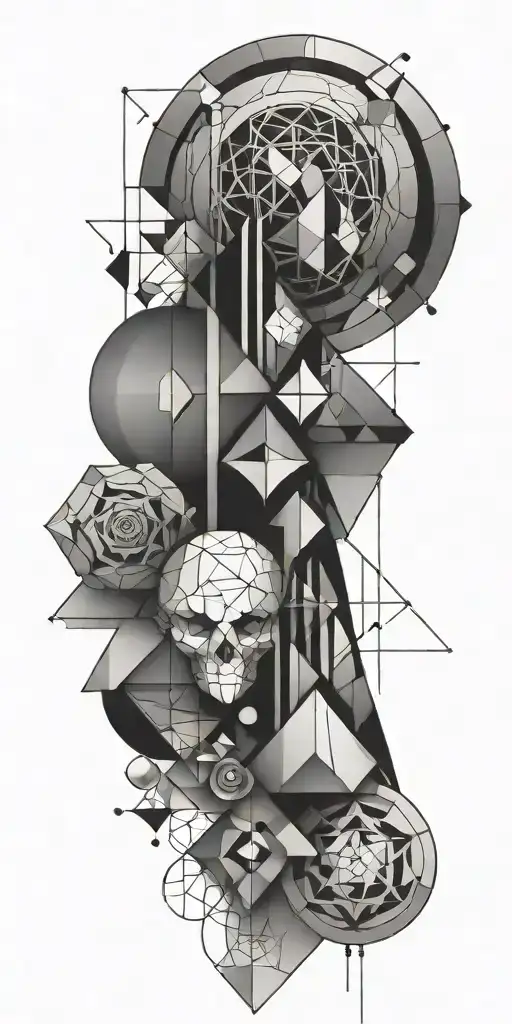 Geometrical Shapes Design Incorporating Elements