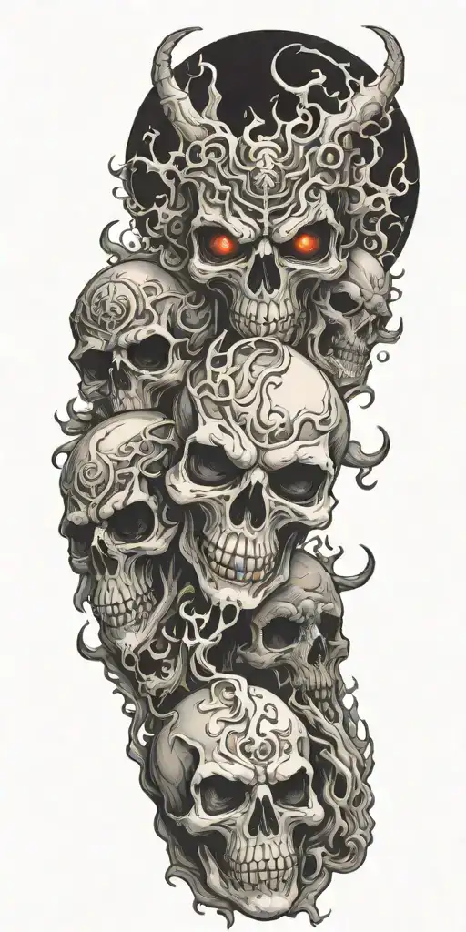 Demonic Symbols Ghouls Ghosts Demons