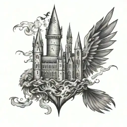 Hogwarts Castle Fawkes The Phoenix