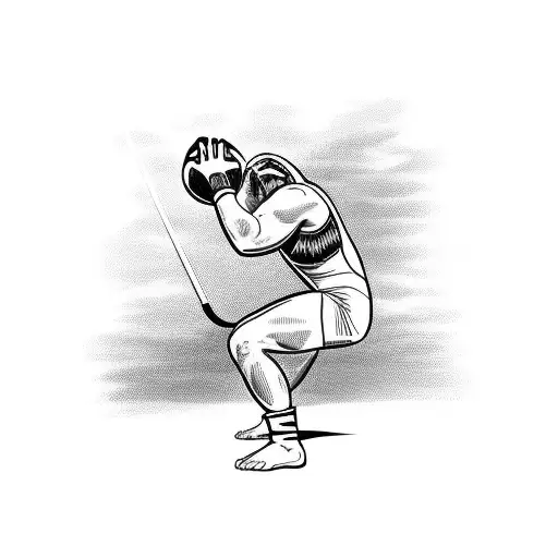 A Hawaiian Warrior Performing A Wrestling Move