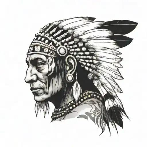 Indian With Warpaint