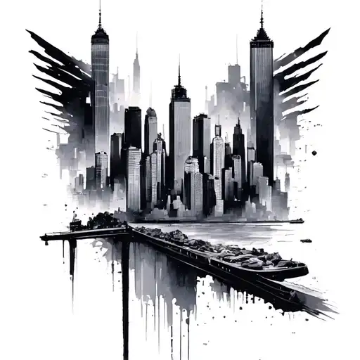 Coordinates Of New York Skyline