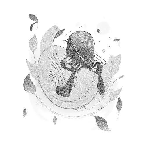 A Web Developer Singing Melodiously While Surrounded By A Serene Nature Landscape