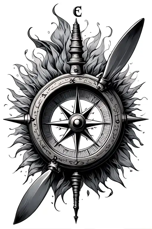 Achor Compass And Propeller