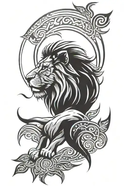 Tribal Lion Forearm