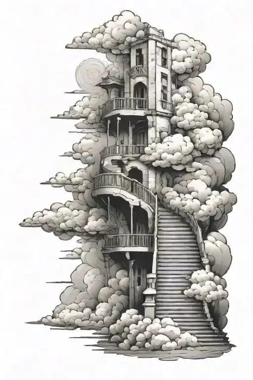 Cloud Staircase To Heaven