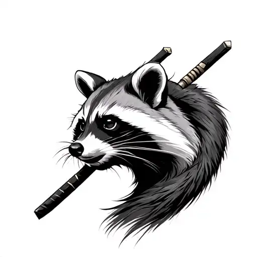 Racoon Samurai