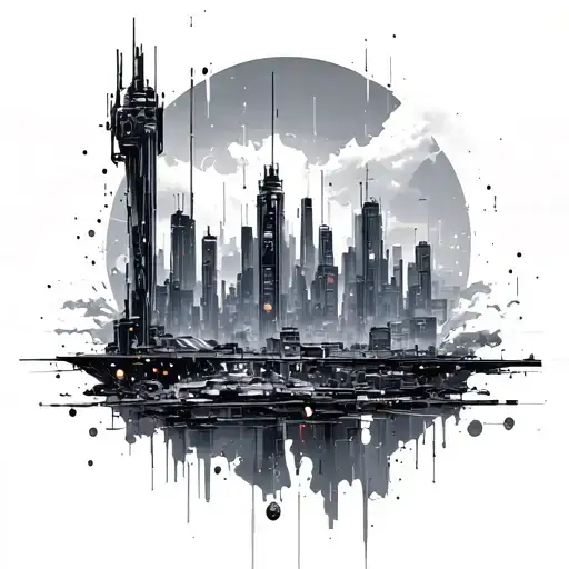 Cyberpunk City Inside Of Calf