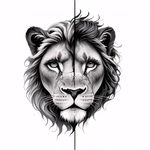 Sparton And Lion And Girl Eyes Surrounded