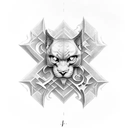 Gothic Font J And T Initial Together In Black And White