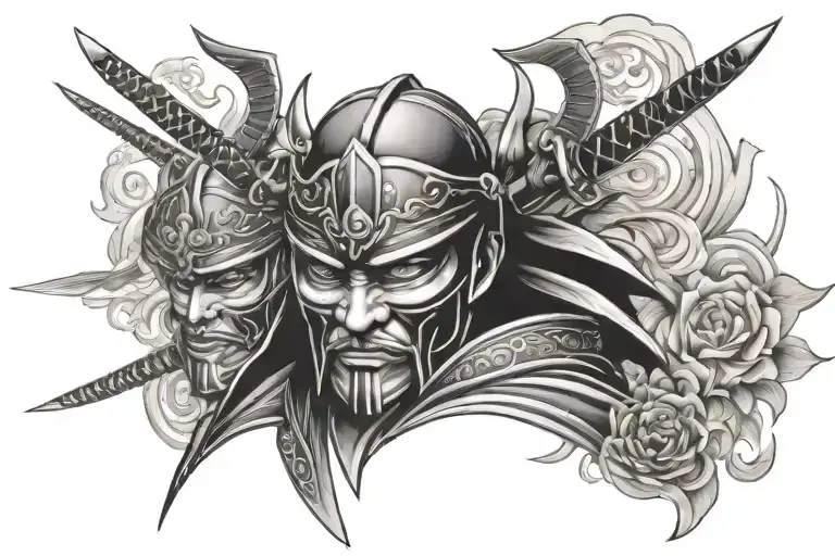 Mask Samurai Warrior