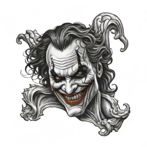 The Joker Face With Zeus The God