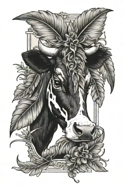 A Feather Honeysuckles And A Cow Ear Tag