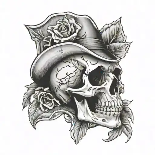 Skull With Memento Vivere