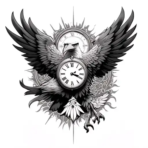 Eagle & Clock