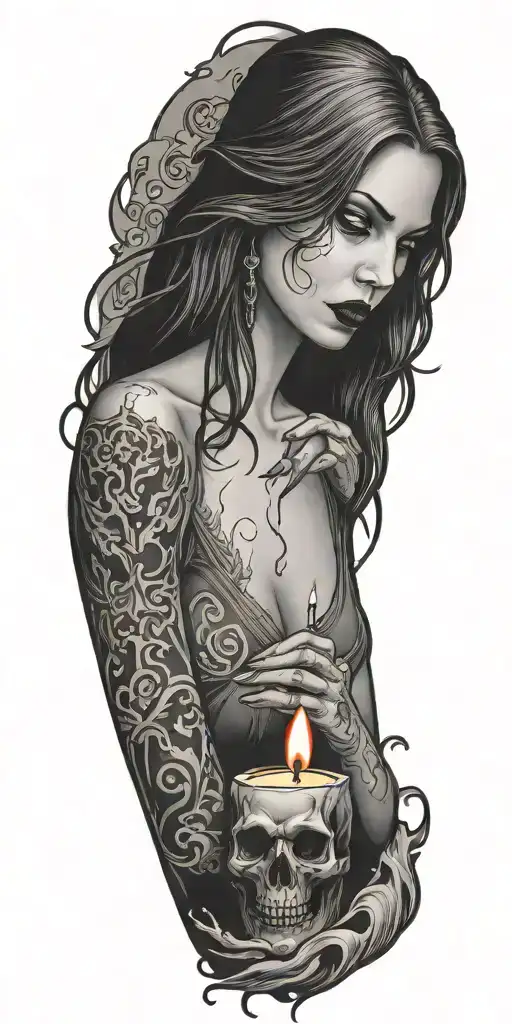 Vampire Blood Women Candle Burning