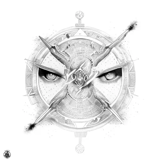 Gemini Unalome Symbol