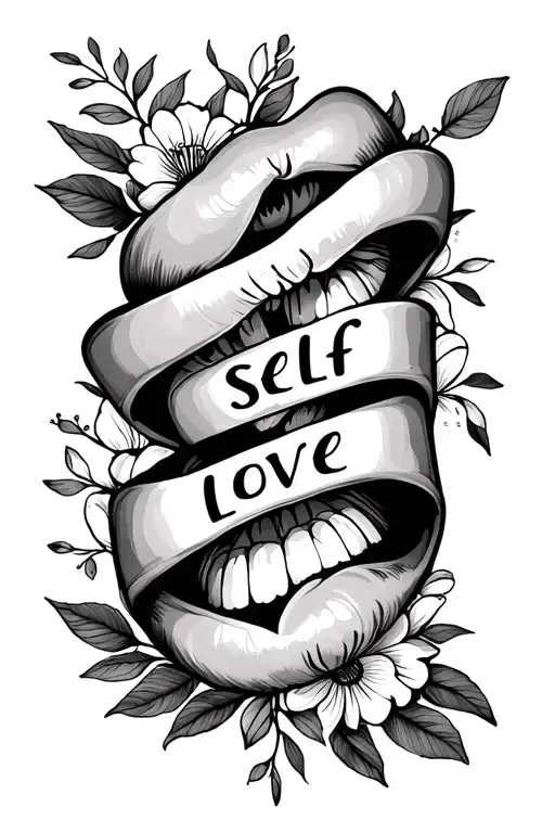 Self Love Written Vertically