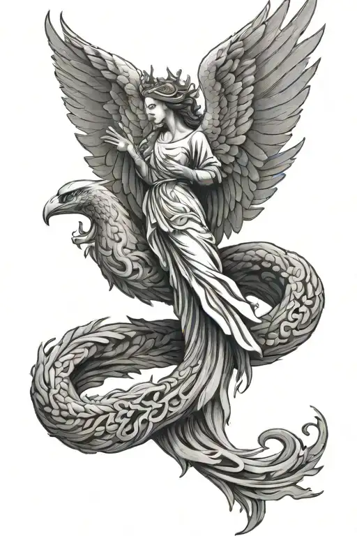 Saint Mary And A Pheonix