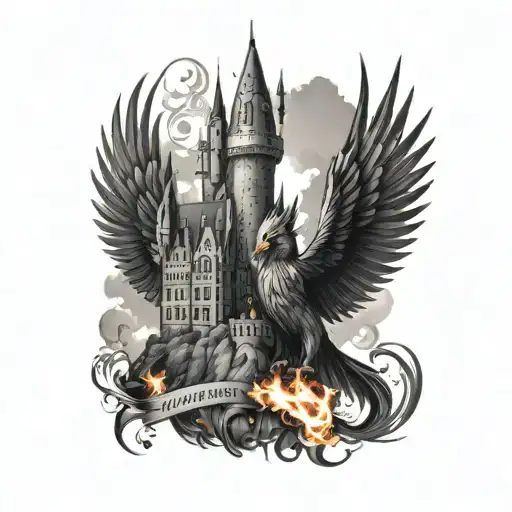 Hogwarts Castle Fawkes The Phoenix