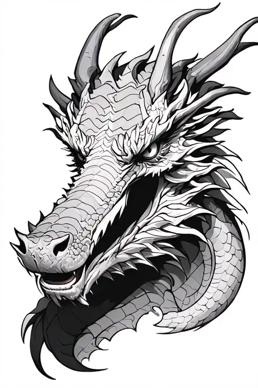 Dragon Facing Front View