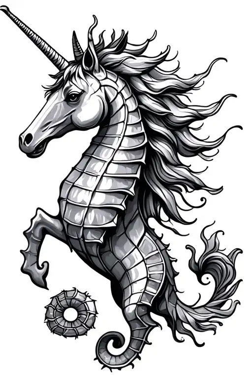 Scottish Unicorn Seahorse Take Care