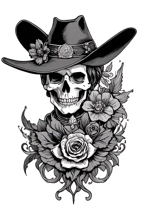 Gothic Western Tattoo Inspired