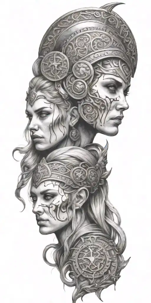 Multiple Viking Women Bloody