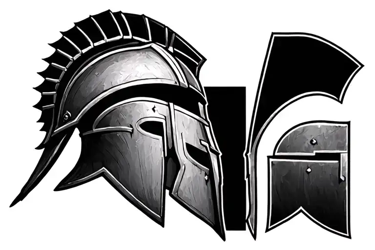 Thigh Band Spartan Helmet