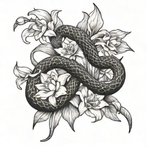 The Narcissus Flower And The Snake