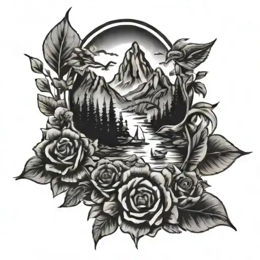 Flowers Mountain Birds Life Water Trip Fire Party Music Love For Arm